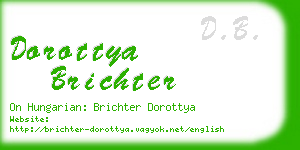 dorottya brichter business card